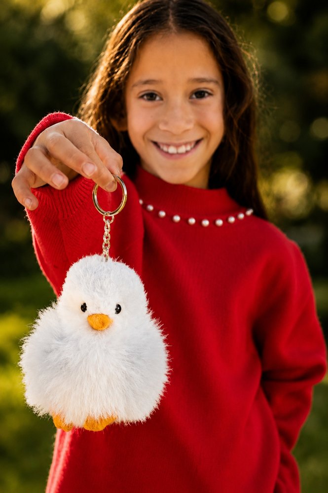 Handcrafted Alpaca Penguin Key Chain - Image 2