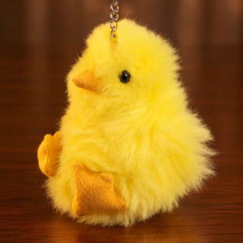 Handcrafted Alpaca Chick Key Chain